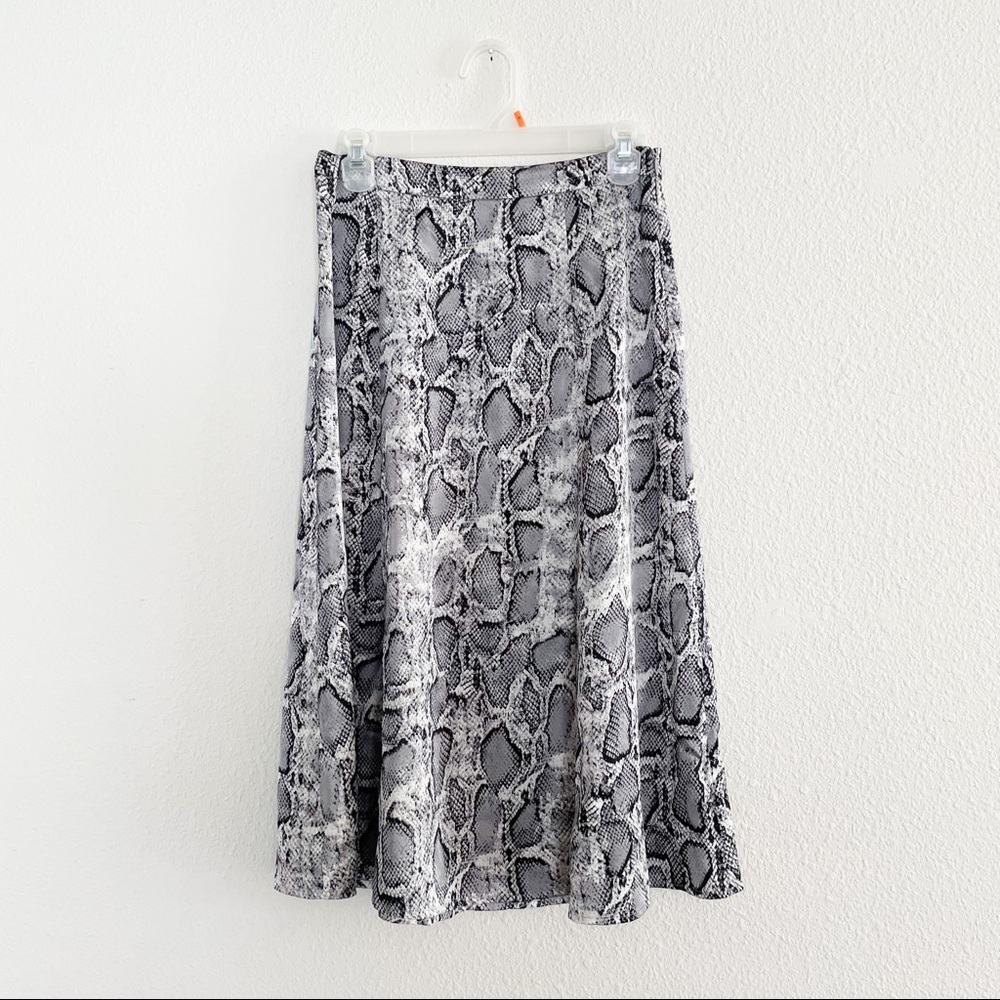 Sugarlips snake print midi skirt small